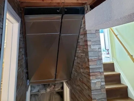 Ventilation ductwork installed in a Kitchener property