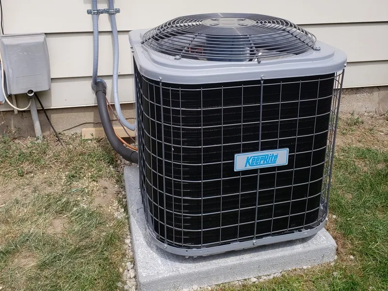 Air conditioning service and installation in a residential setting